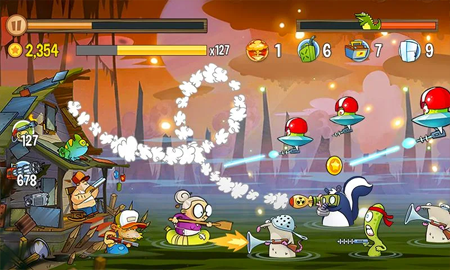 Swamp Attack скриншот игры